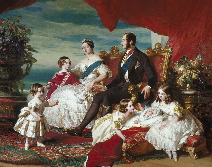 Queen Victoria, Prince Albert and family. 