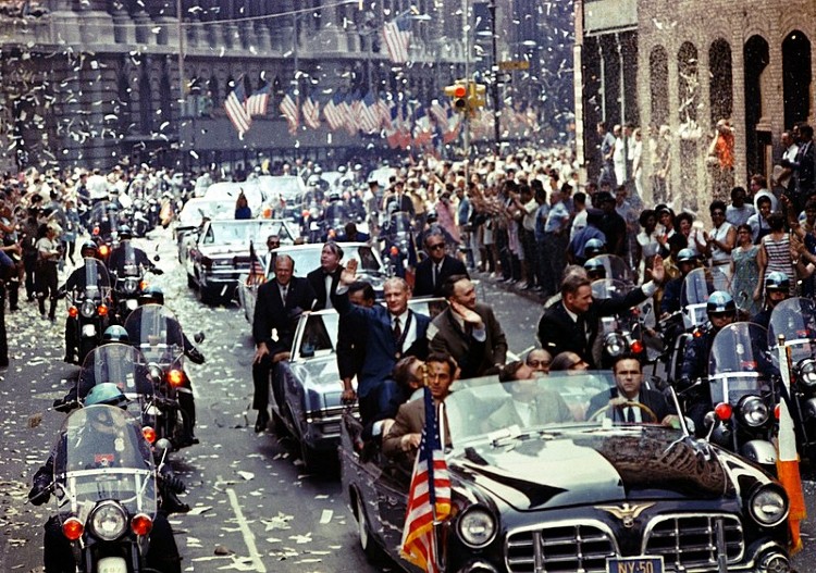 Apollo 11 ticker tape parade in New York 1969