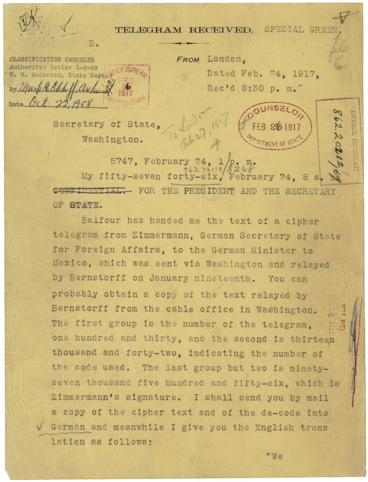 How the Zimmermann Telegram Contributed to America Entering the War