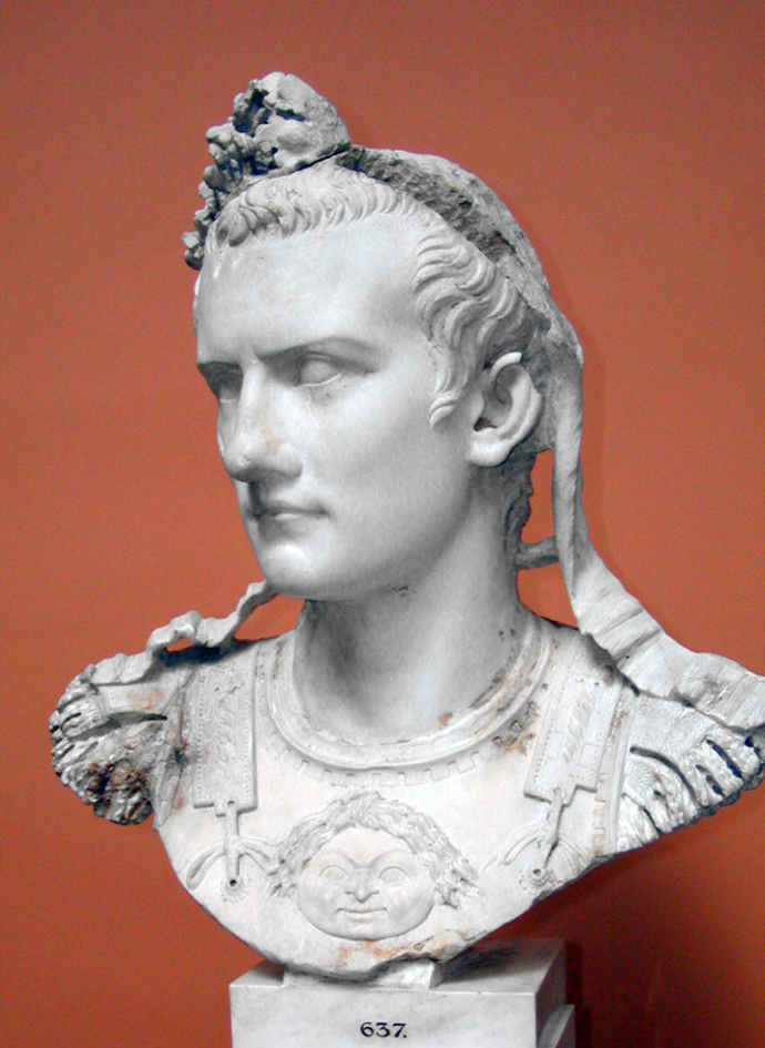 Bust of the Ancient Roman emperor Caligula