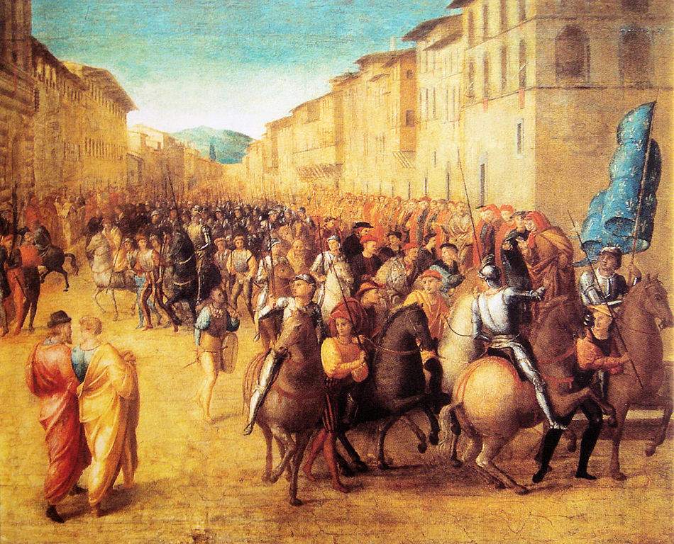 French troops under Charles VIII entering Florence