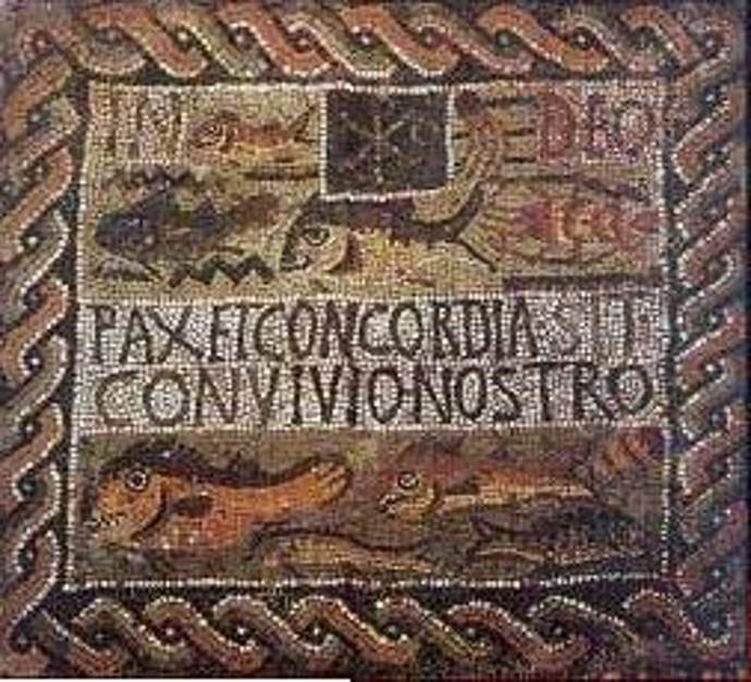 Mosaic from a Roman veterans' colony 