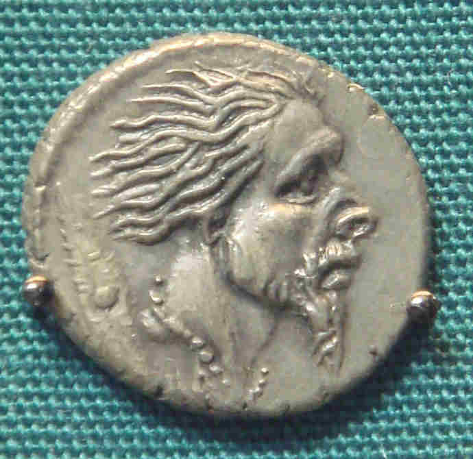 Roman coin showing Gallic warrior 