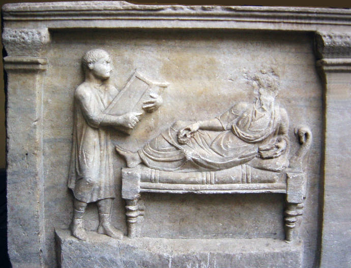 Portrait of a Roman lawyer on a Sarcophagus