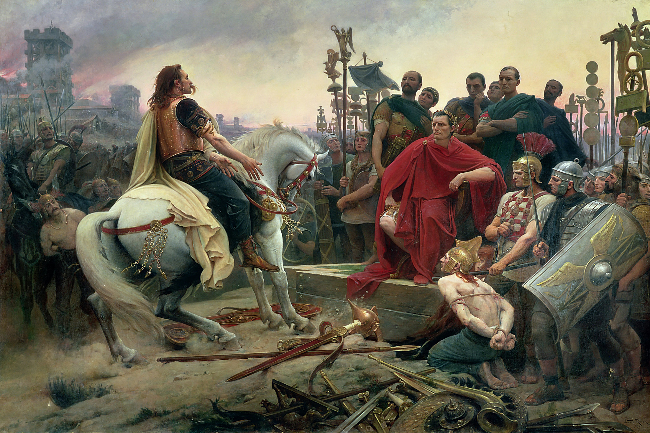 Vercingetorix surrenders at Alesia 