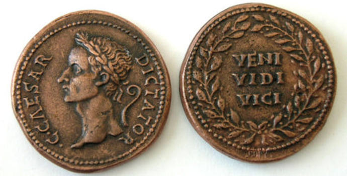 coins of Julius Caesar 