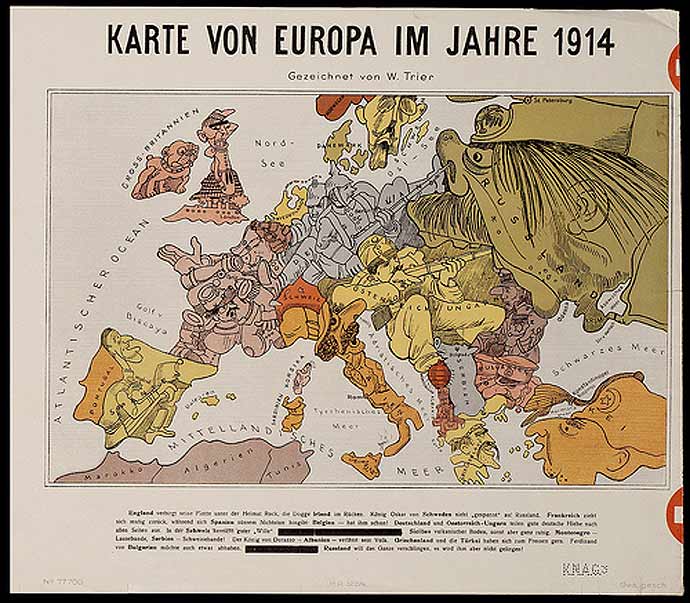 Cartoon europe 1914
