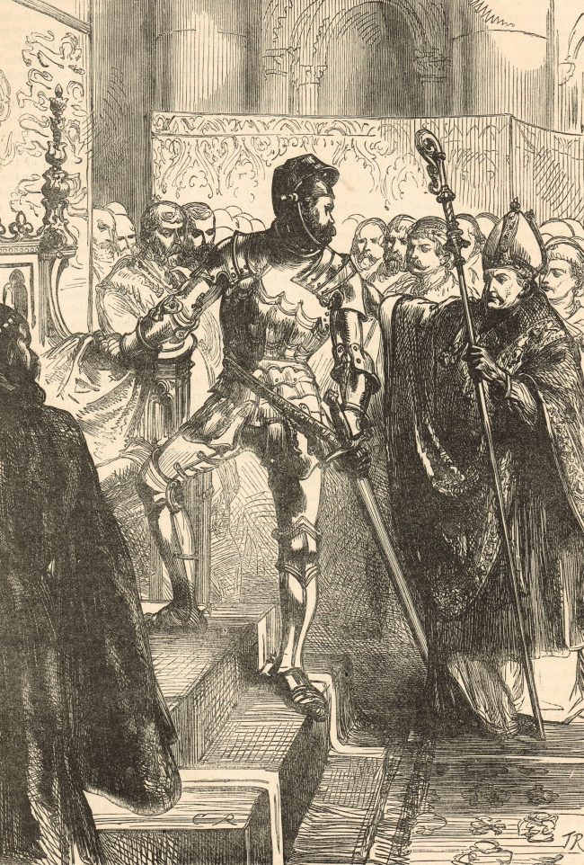 Richard of York, claiming the throne of England, 7 October 1460. Image shot 1896. Exact date unknown.