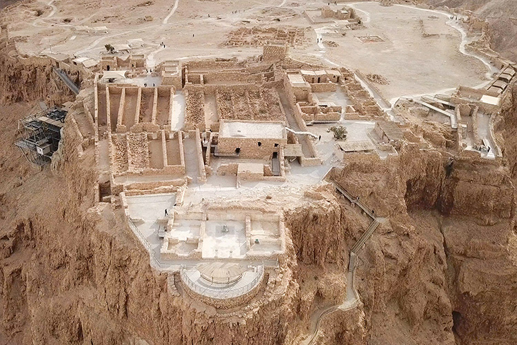 Photograph North Palace at Masada, Israel