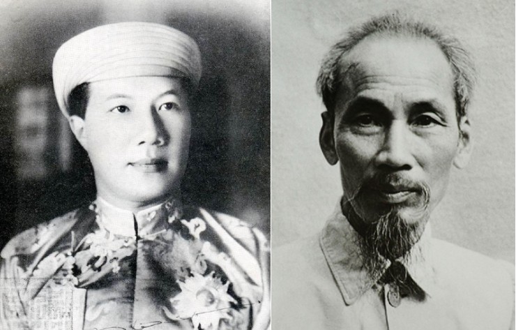 Emperor Bao Dai and Ho Chi Minh