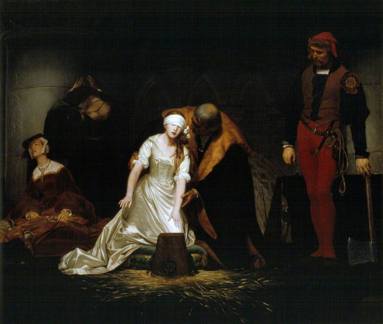 Die Hinrichtung von Lady Jane Grey von Paul Delaroche
